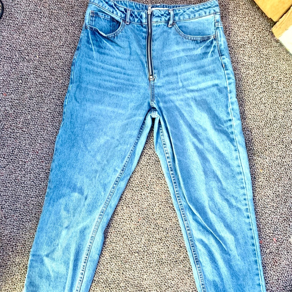 Blue straight leg jeans from forever 21